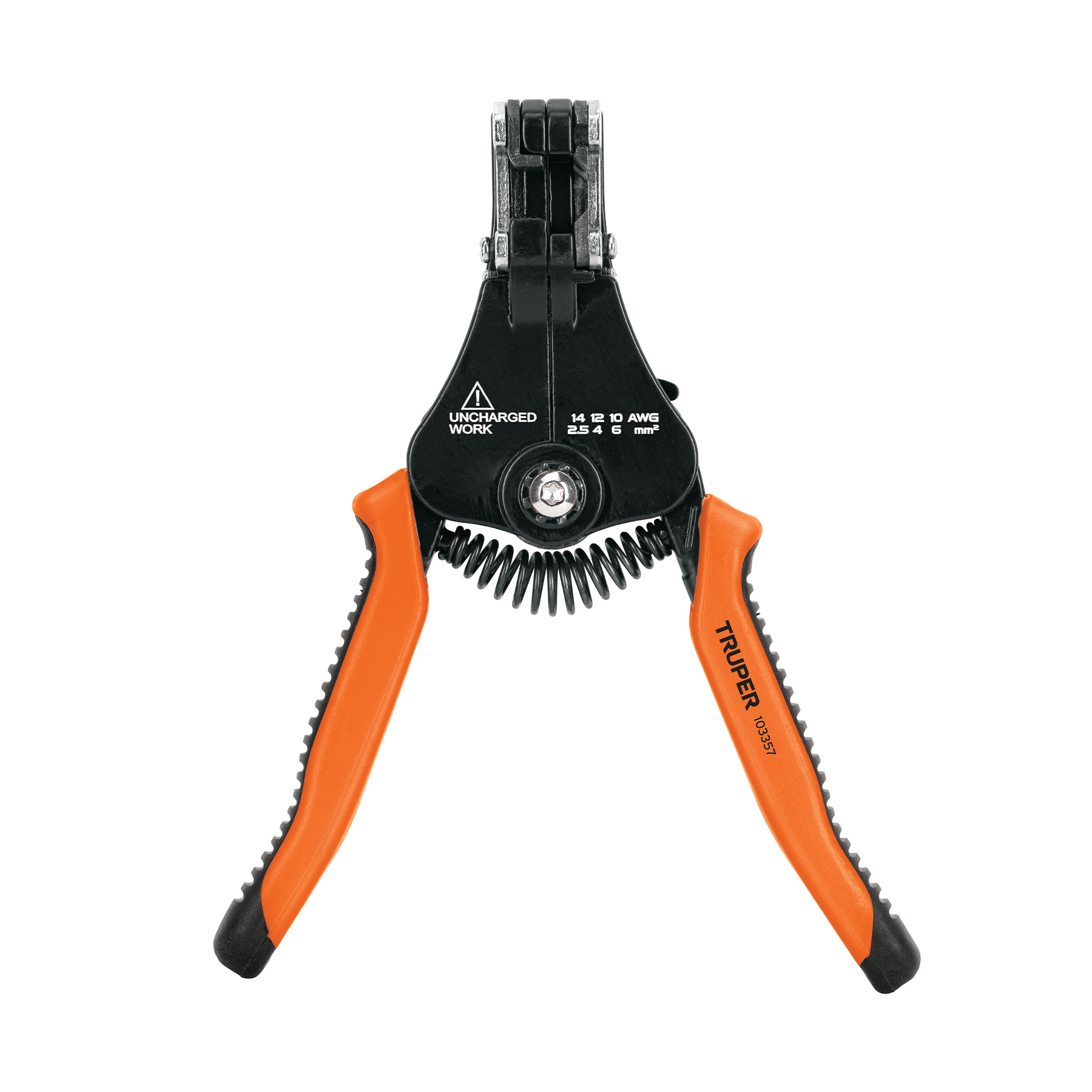 Pinza 6.5" pela cables automática, 14 a 10 AWG, TRUPER, PE-CA-65